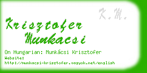 krisztofer munkacsi business card
